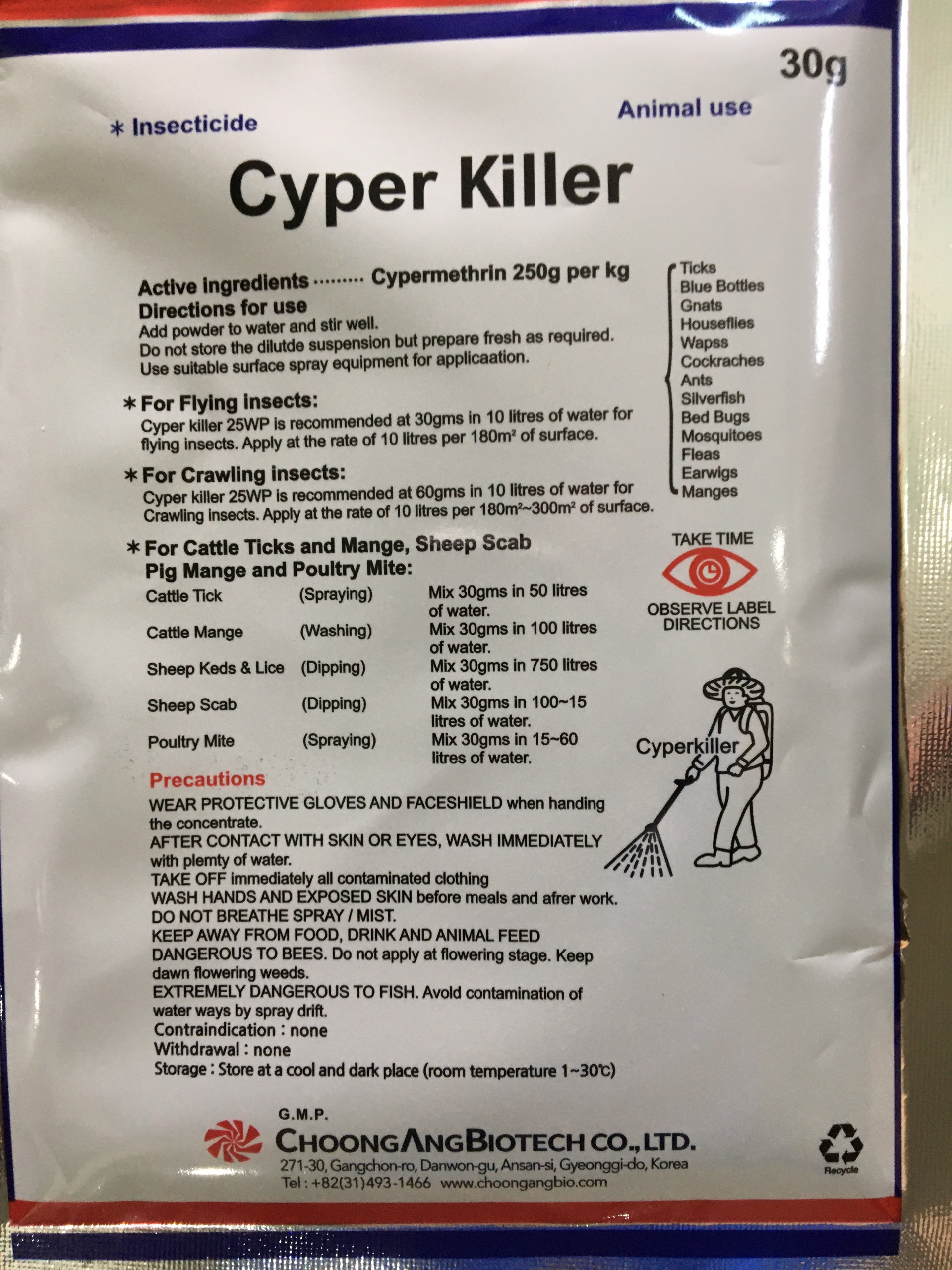 CYPER KILLER 30Gr thay Solfac