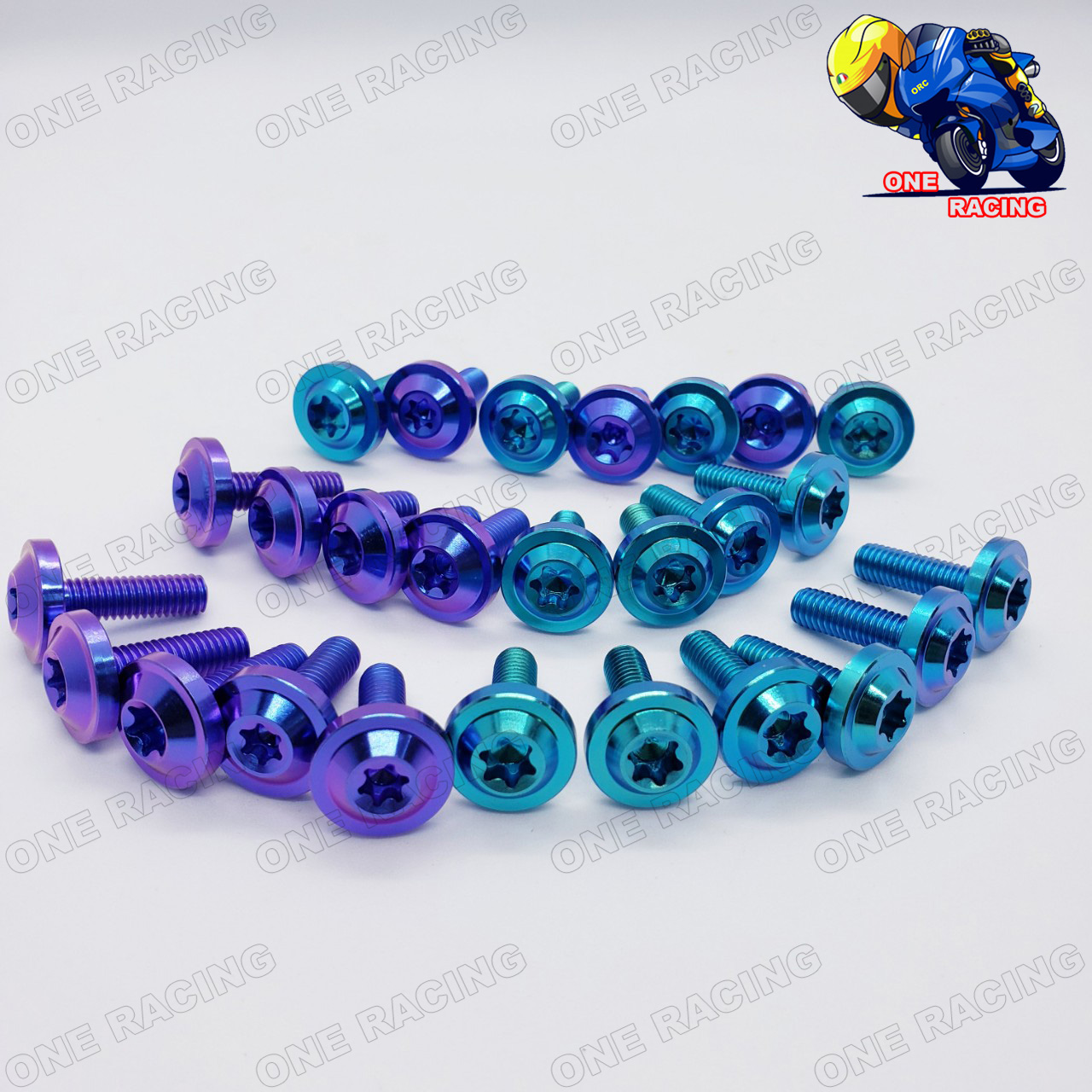 Ốc Titan gr5 6li2 dàn áo xe máy  sirius, wave, exciter, winner, hàng cao cấp, ONE RACING