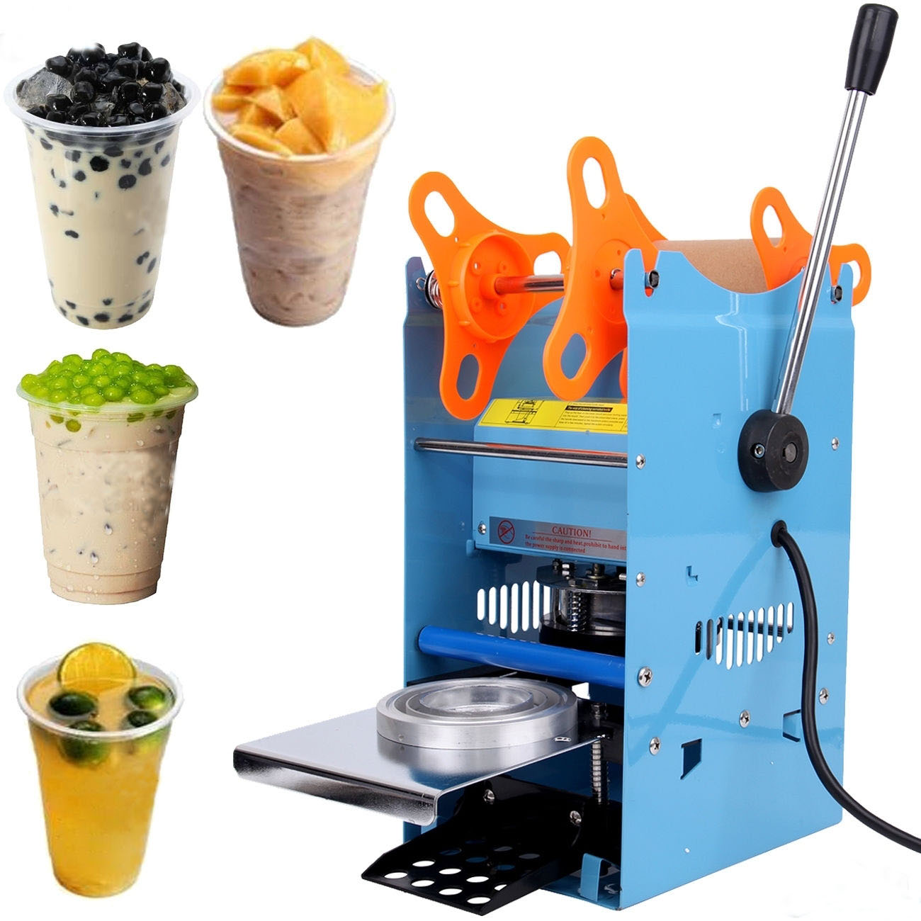 [HCM]Máy ép miệng ly trà sữa  nước mía