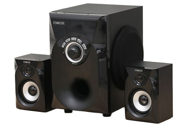 R228 Loa vi tính Enkor 2.1 - auto âm bass , 5 chế độ nghe nhạc