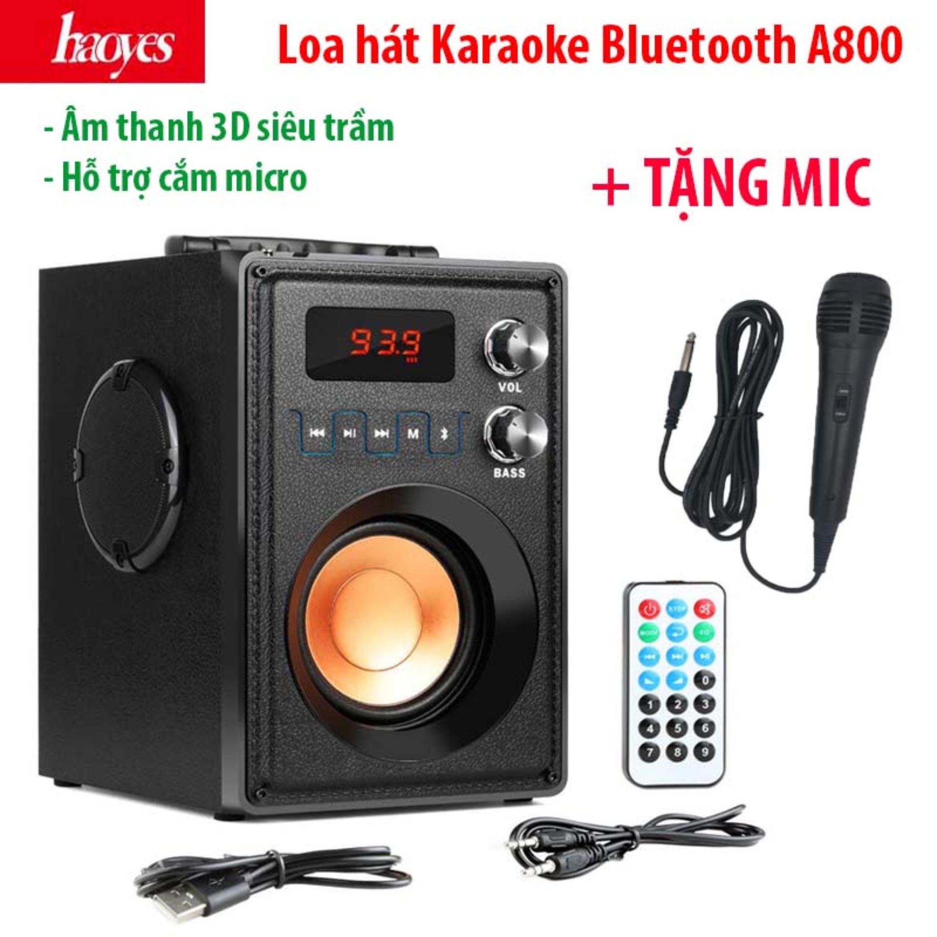 Loa vi tính giá rẻ, loa di động, loa karaoke xách tay, loa keo keo cong suat lon - loa bluetooth a800 pro công suất lớn - âm thanh 3d super bass - bảo hành 1 đổi 1