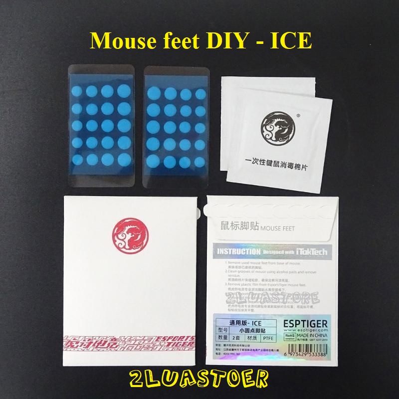 Tấm dán Mouse feet Tiger Ice DIY dùng cho chuột gaming