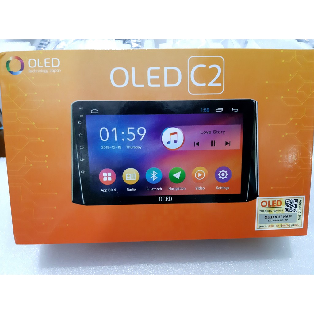 Màn hình androi oled c2 cho xe hơi