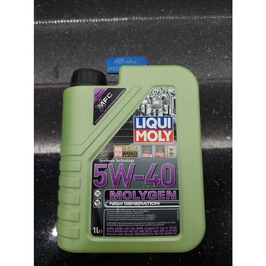 Nhớt liqui molygen new generation 5w40 xe ga 1l