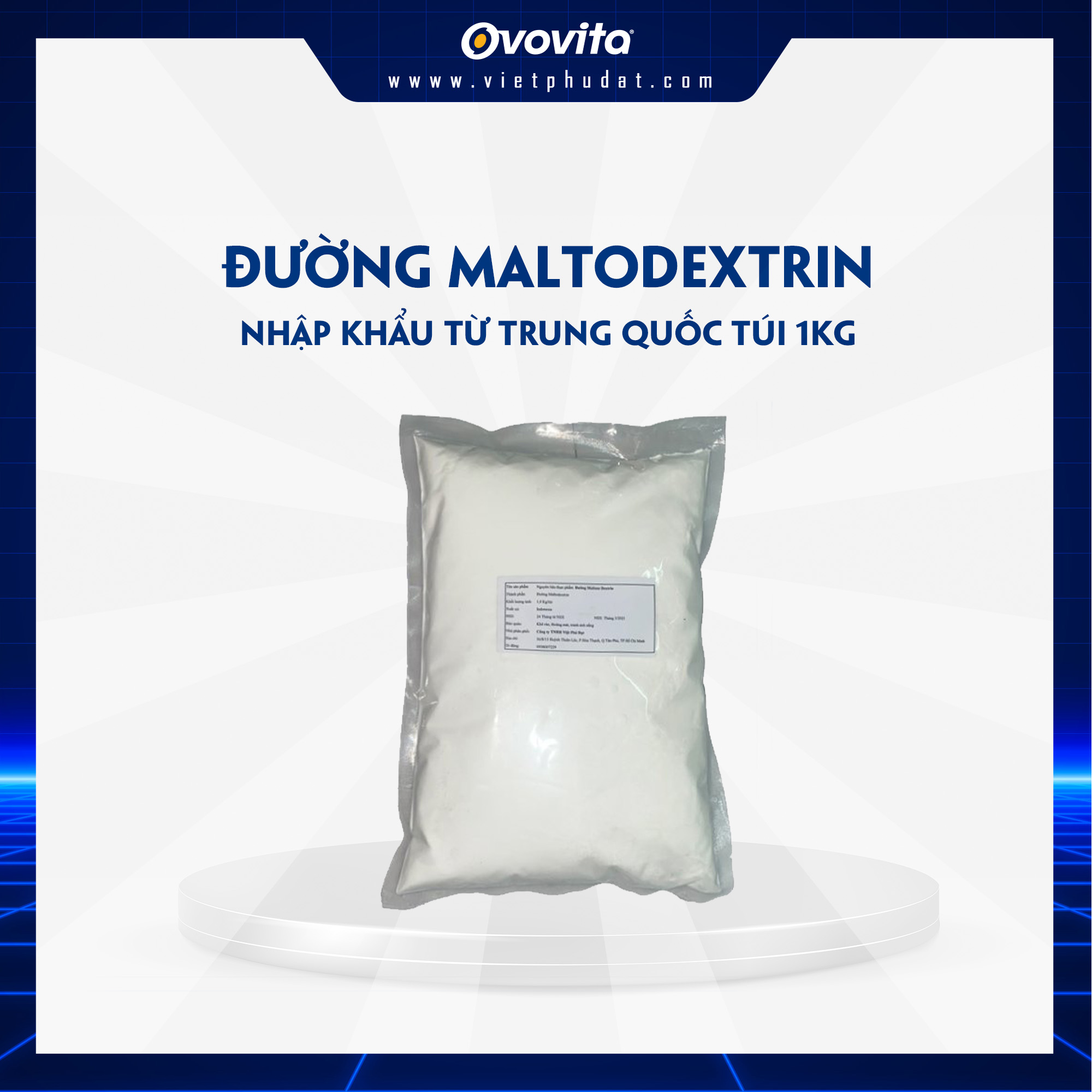 Đường Maltodextrin Nhập Khẩu Túi 1kg. Hàng Đảm Bảo Chất Lượng
