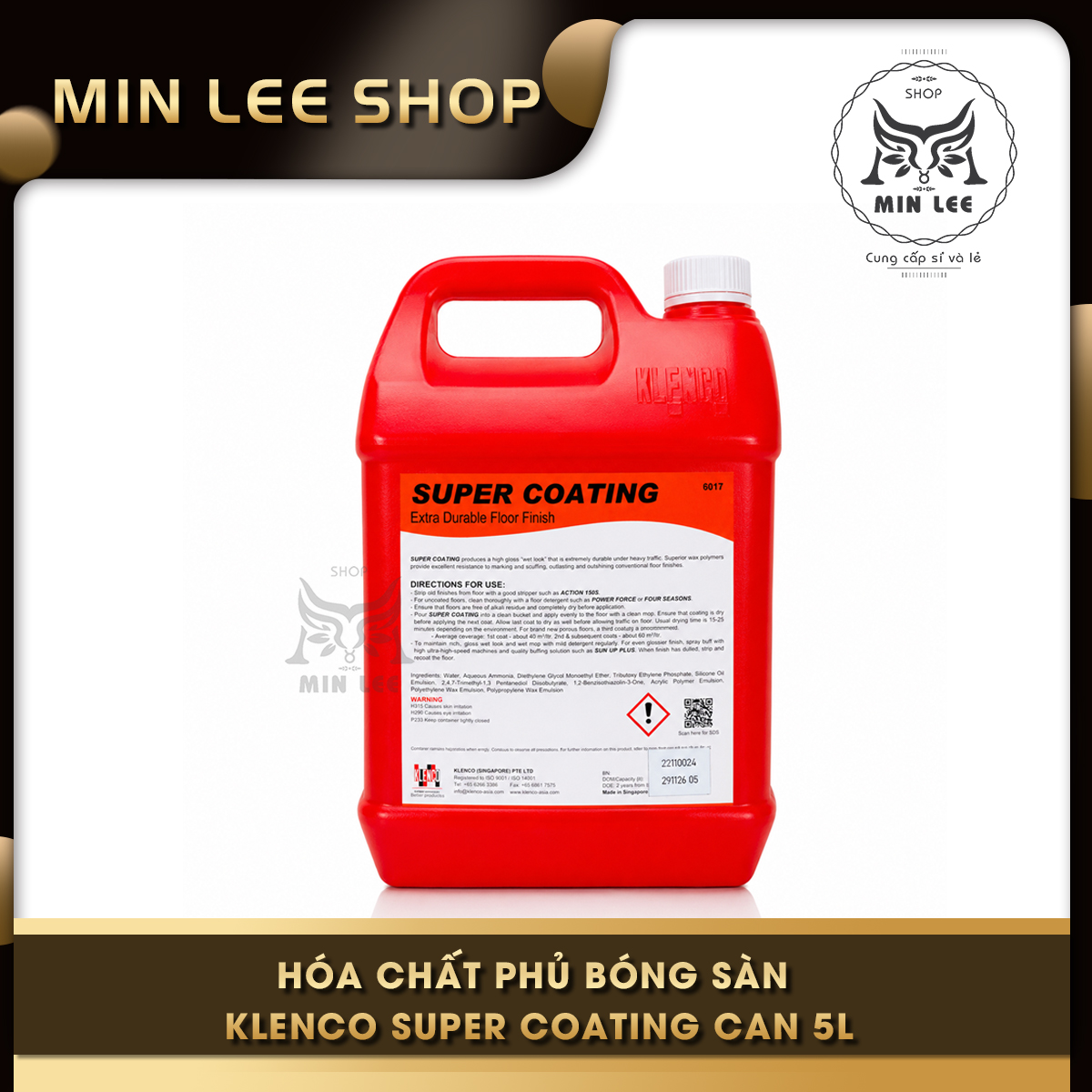 Hóa chất phủ bóng sàn Klenco Super Coating can 5L