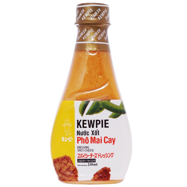 Nước xốt kewpie - vị phô mai cay - chai 210ml