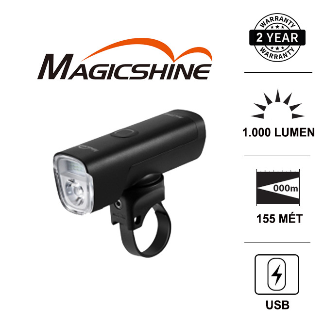 Đèn xe đạp magicshine allty 1000 độ sáng 1000 lumen chiếu xa 155m sạc usb pin 21700 4000mah đèn và phản quang xe đạp