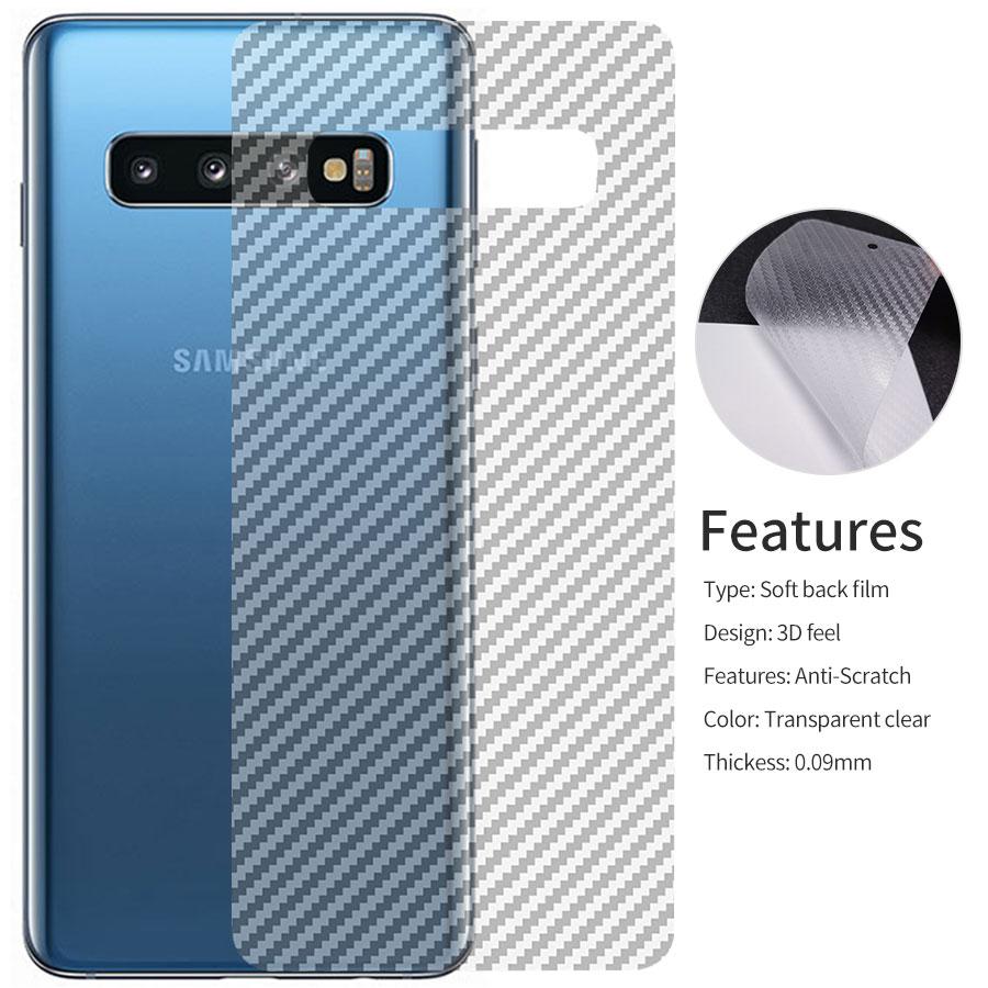 Bộ 5 miếng dán vân cacbon mặt sau cho samsung s10 plus