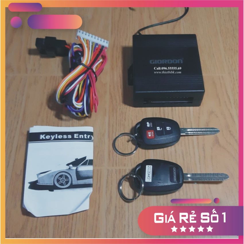 [HÀNG TỐT GIÁ RẺ] Bộ điều khiển khóa cửa ô tô, Khóa cửa ô tô từ xa, Hãng GIORDON, Khóa cửa ô tô điện tử 10 dây 12V - G6097A