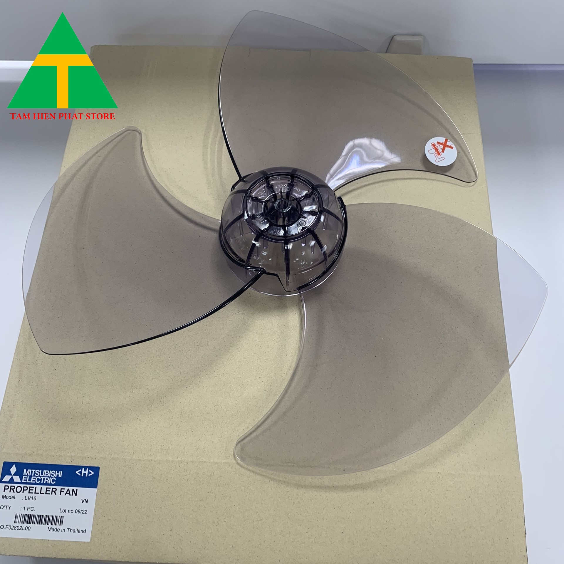Cánh quạt Mitsubishi LV16-RA/RV LV16S-RA-RV D16-GV R16-GV R16A-GB W16-RA/RV Hàng chính hãng- Nhập khẩu Thái Lan