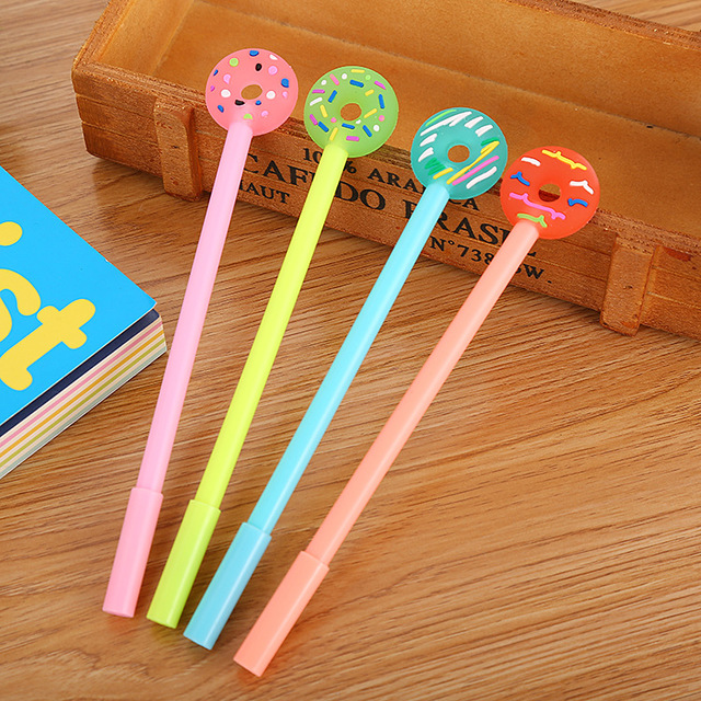 Set 3 bút bi nước hình bánh donut cute