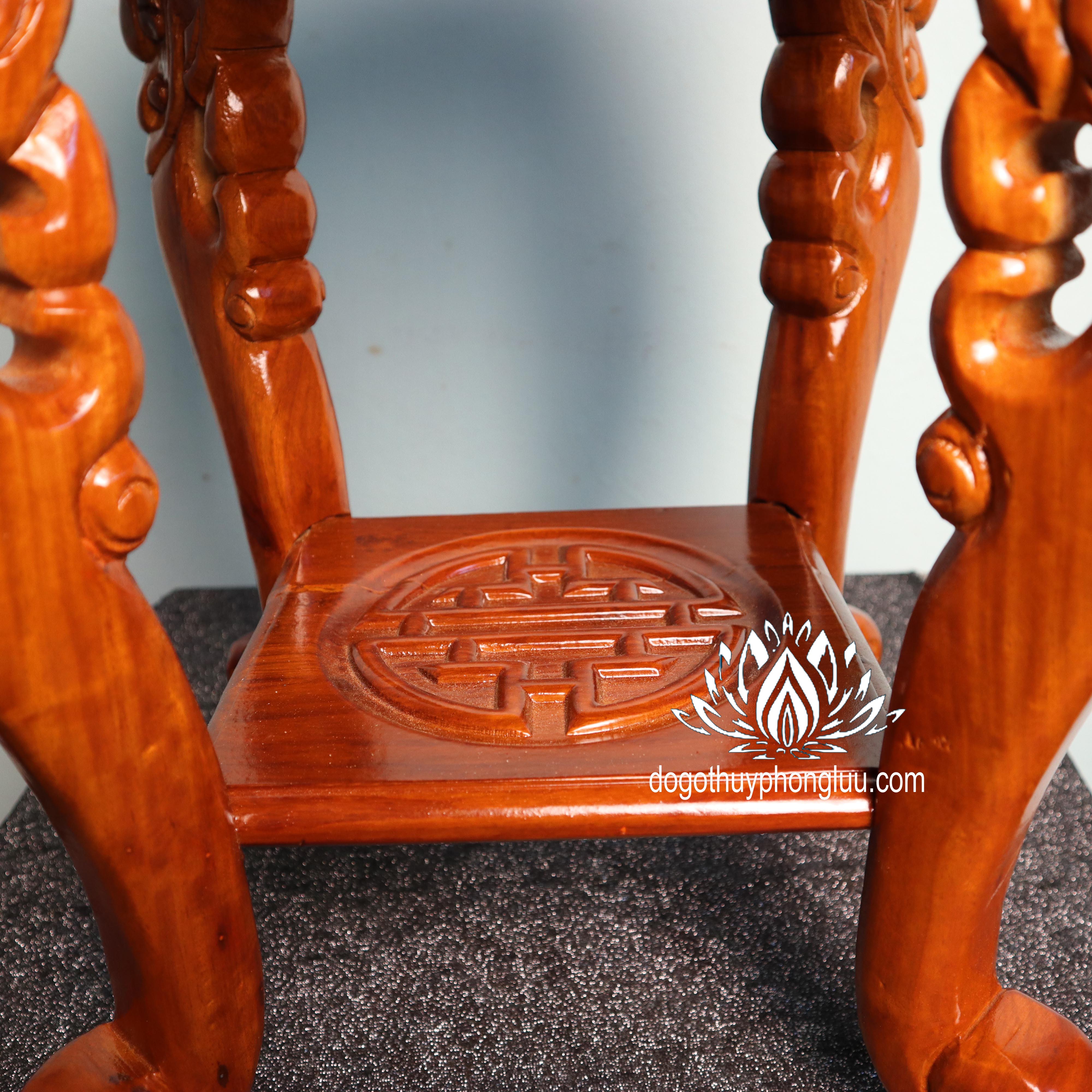 Đôn rồng gỗ hương,Kỷ chân rồng cao gỗ gõ mặt 32cm cao 40,50,60 - Ghế ...