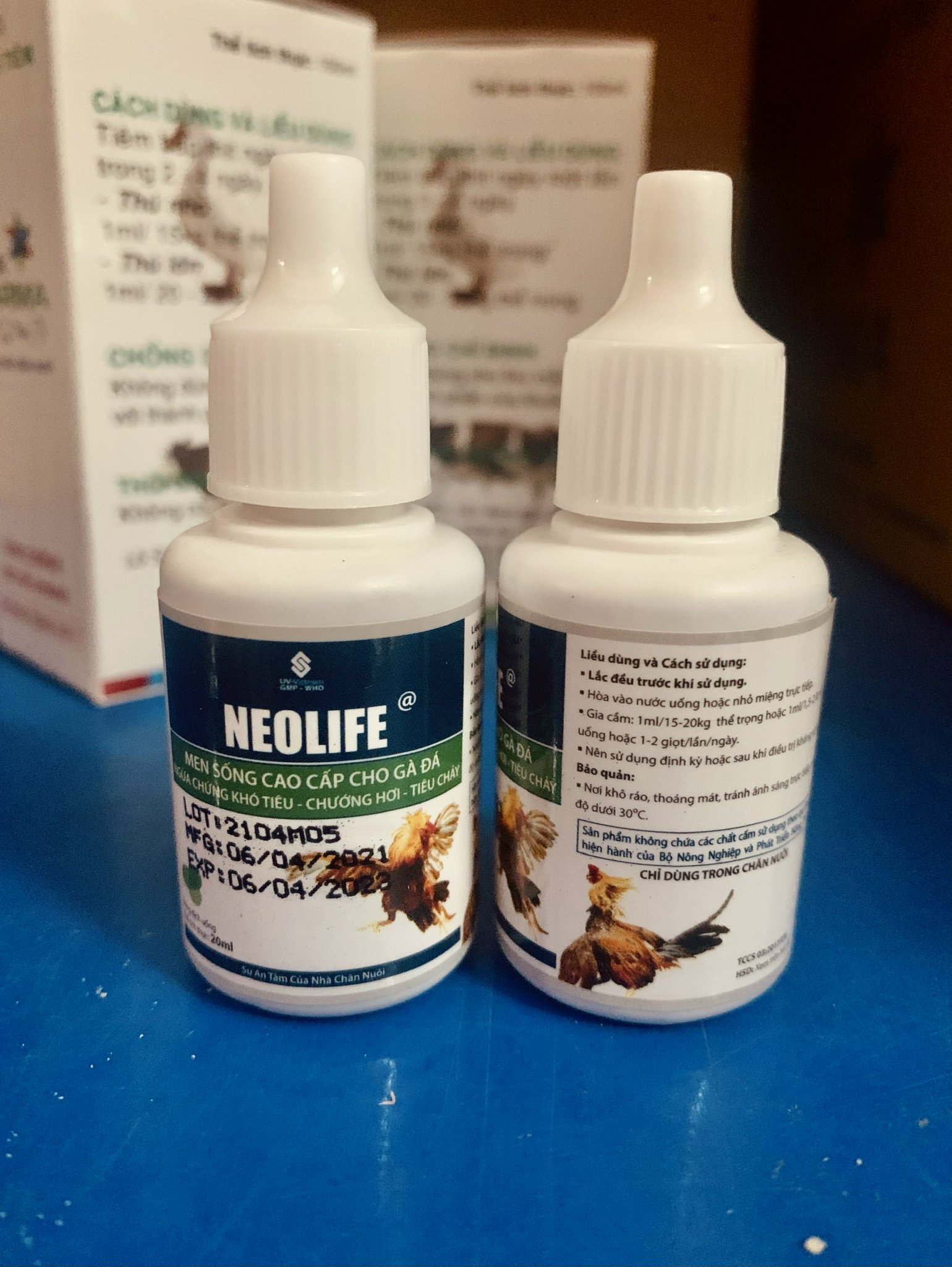 NEOLIFE UV 20ML -  MEN SỐNG NGỪA CHƯỚNG HƠI, KHÓ TIÊU, TIÊU CHẢY CHO GÀ ĐÁ