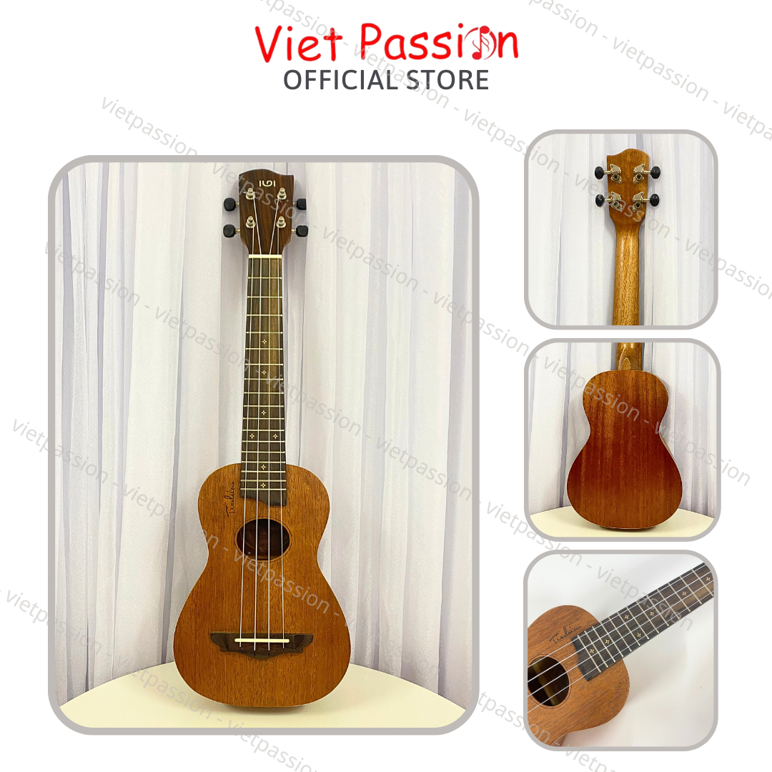 Đàn ukulele soprano size 21 gỗ Mẫu 12 Cần Đàn Ngôi Sao mới thiết kế nhỏ gọn