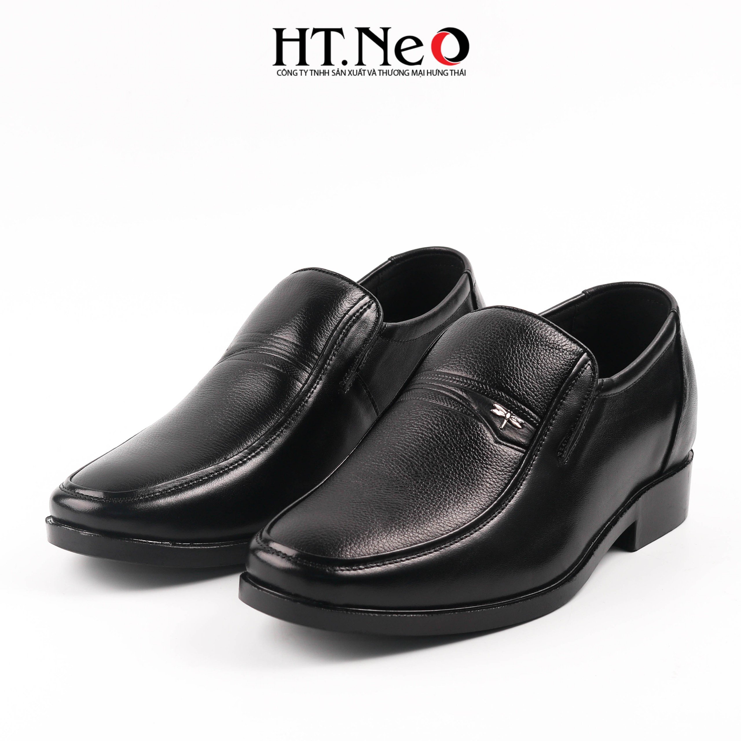 Giày da nam, giày tây nam tăng chiều cao HT.NEO DD20 Chất liệu da bò cao cấp với thiết kế trẻ trung