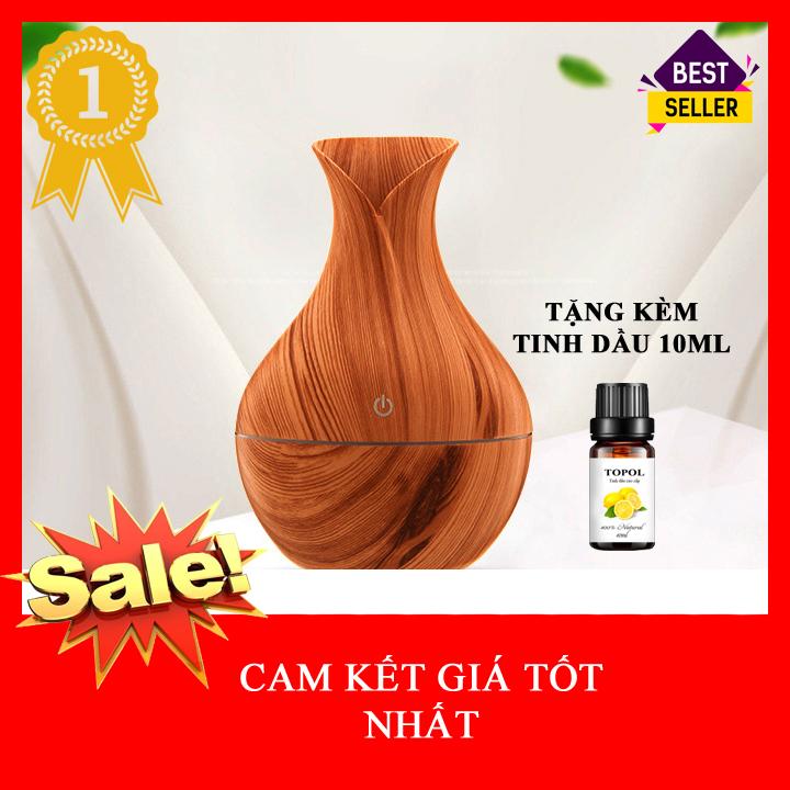 Máy xông tinh dầu, bình xông tinh dầu, máy phun sương tạo ẩm, máy phun tinh dầu tặng kèm lõi bông, cáp sạc, tinh dầu 10ml