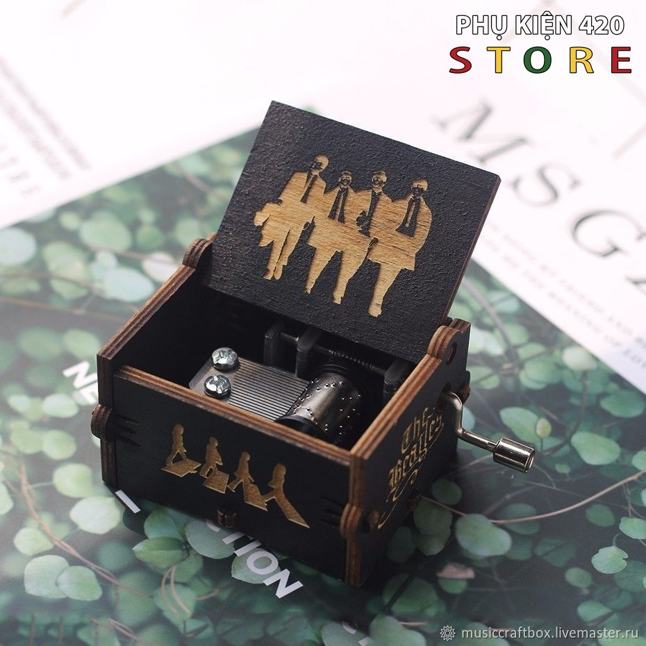 Hộp Nhạc Beatles Bài Let It Be - Hộp Nhạc Gỗ Cổ Điển Quay Tay Cơ Mini (hop nhac beatles bai let it be - hop nhac go co dien quay tay co mini)