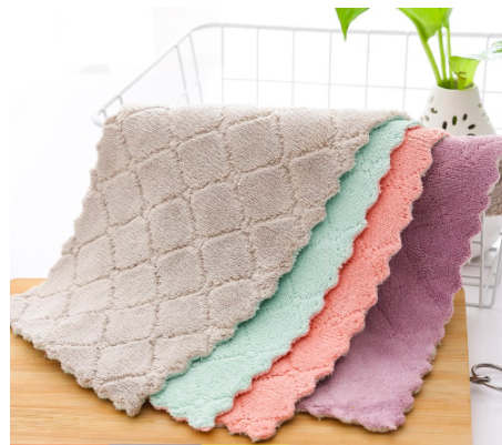 Khăn lau bếp, khăn lau kính, khăn lau 2 mặt siêu thấm cực nhanh khô KL33
