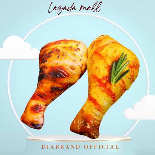 GẤU BÔNG HÌNH ĐÙI GÀ 3D SIÊU THẬT 3 SIZE