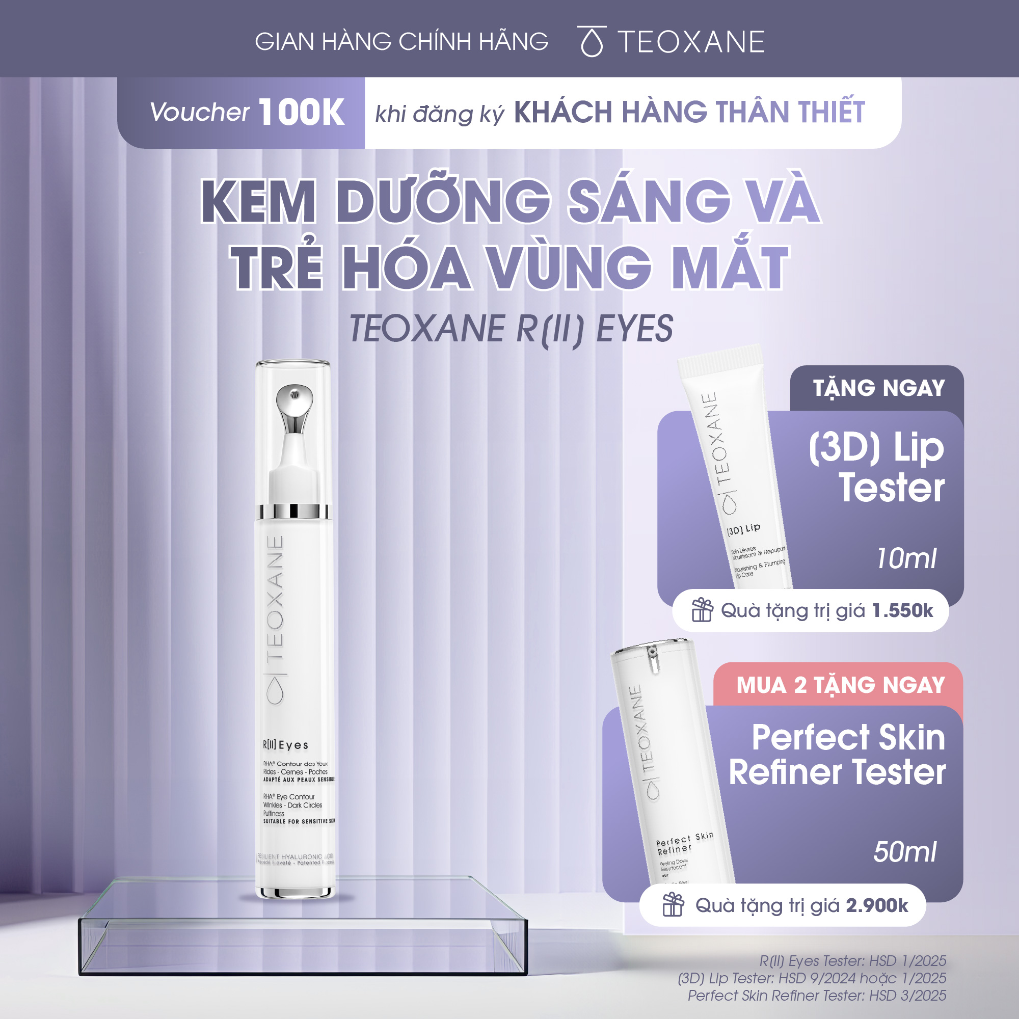 R[II] EYES - RHA KEM CHỐNG LÃO HÓA TIẾN TIẾN CHĂM SÓC VÙNG MẮT