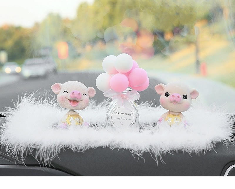 Decor heo, lợn thần tài trang trí taplo ô tô, phụ kiện xe hơi sáng tạo, hoặc để bàn làm việc