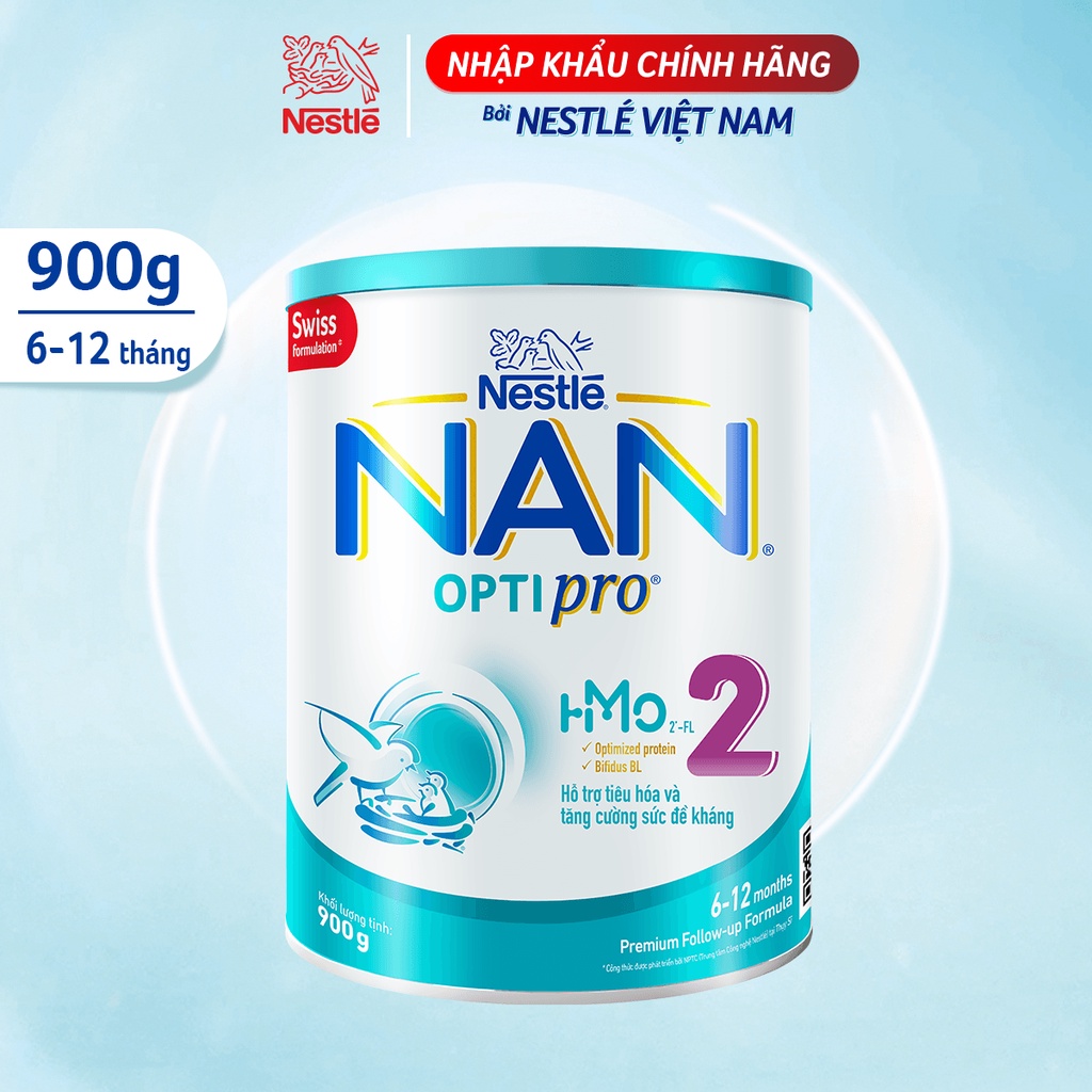Sữa bột nan optipro 2 900g - huệ lan mart