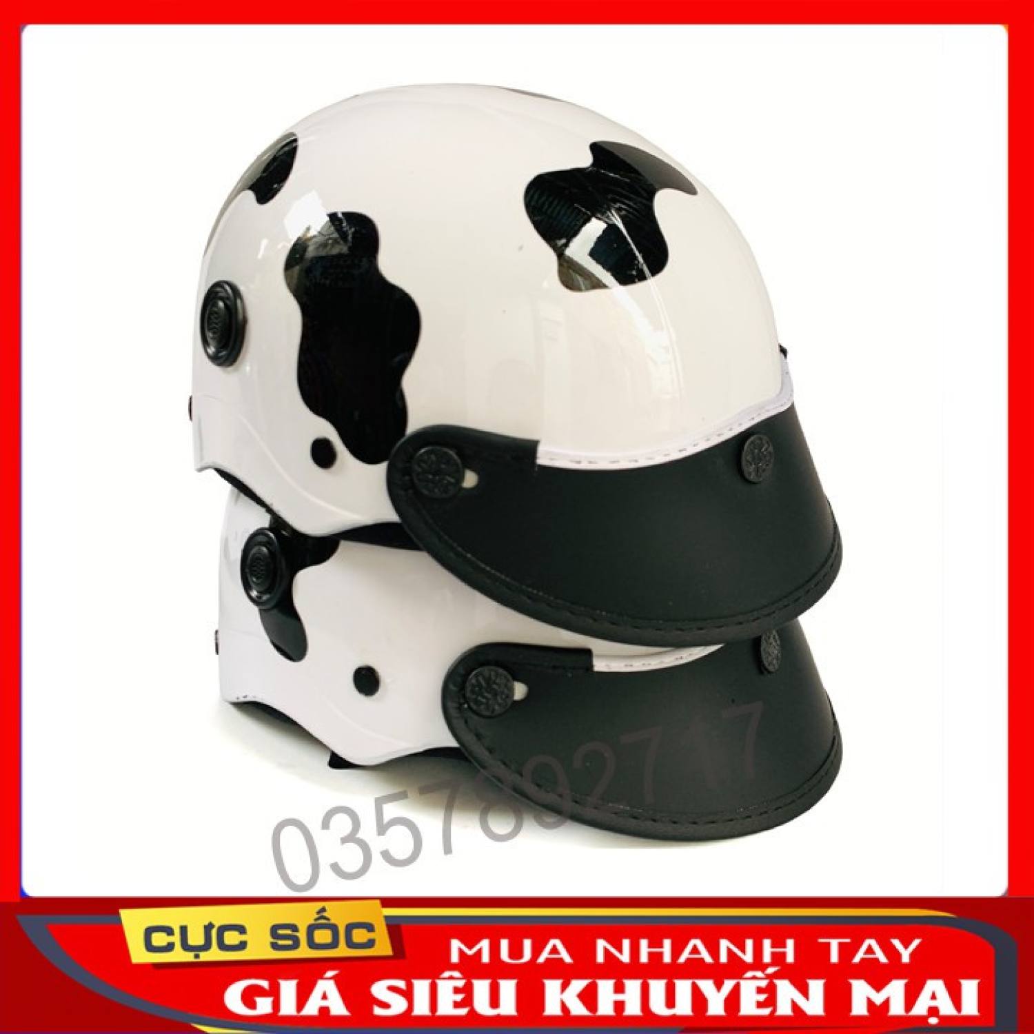 Nón bảo hiểm bò sữa cao cấp hot nhât hiện nay