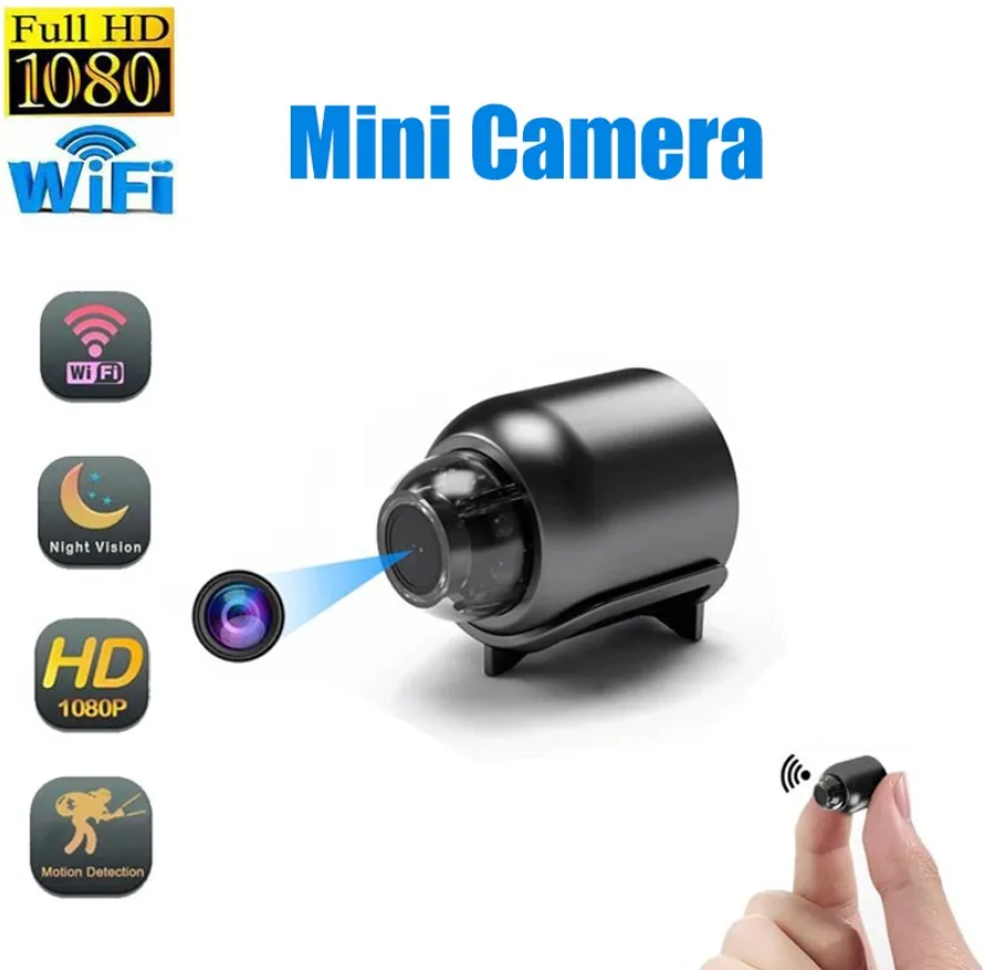 (Mẫu Mới 2023) Camera Wifi Mini Siêu Nhỏ, Mua Camera N.g ụy Trang Siêu Nhỏ Mini Wifi Không Dây X5 Góc Rộng Có Tầm Nhìn Ban Đêm 1080P (Full-HD) Camera Mini Công Nghệ Cao Dễ Dàng Sử Dụng.