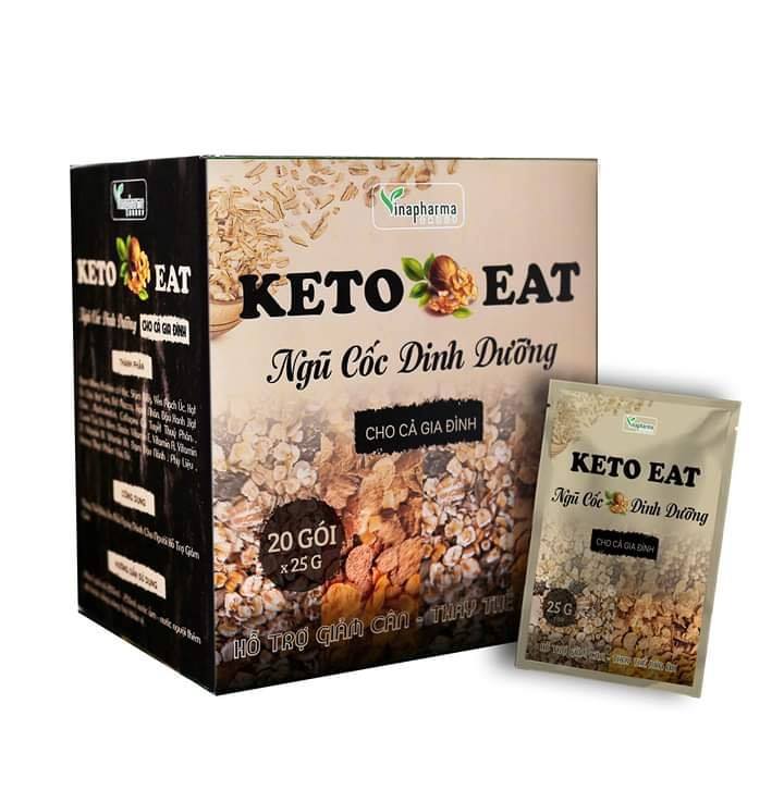 Trợ giá Ngũ cốc giả.m.cân Keto eat chuẩn hãng, hộp 20 gói