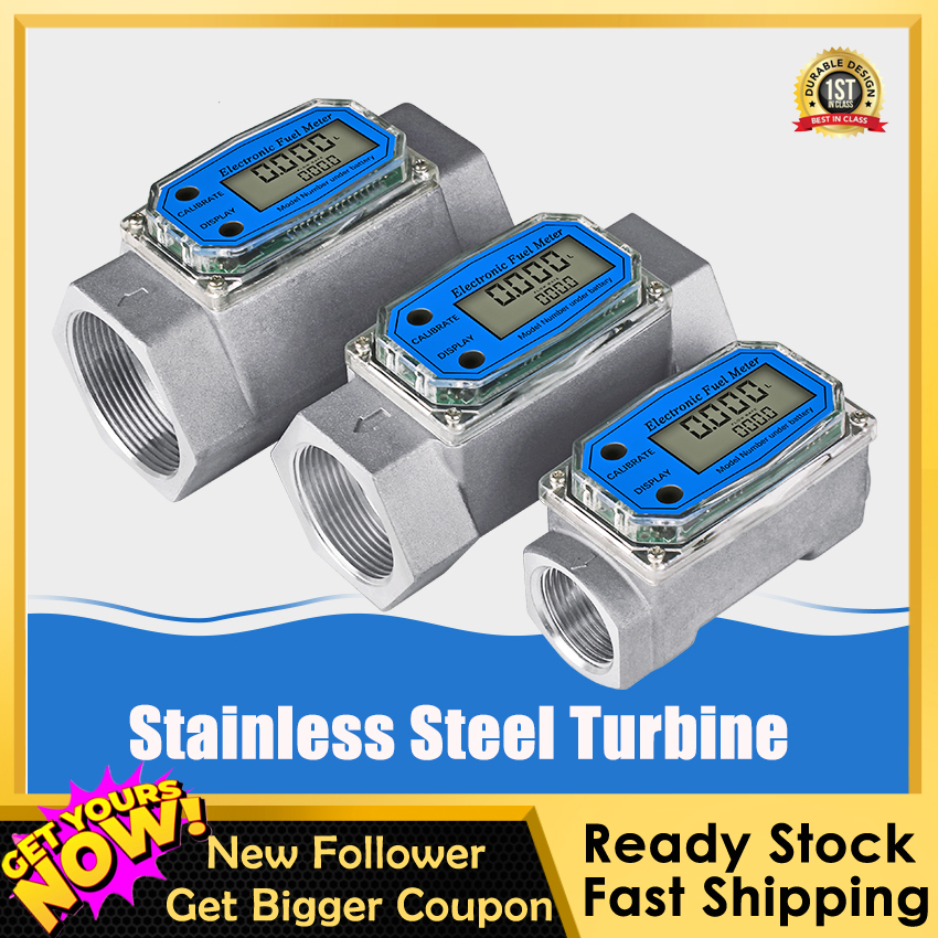 Đồng hồ đo lưu lượng nhiên liệu kỹ thuật số Đồng hồ đo lưu lượng nước xăng Bộ đếm chỉ báo lưu lượng nhiên liệu
