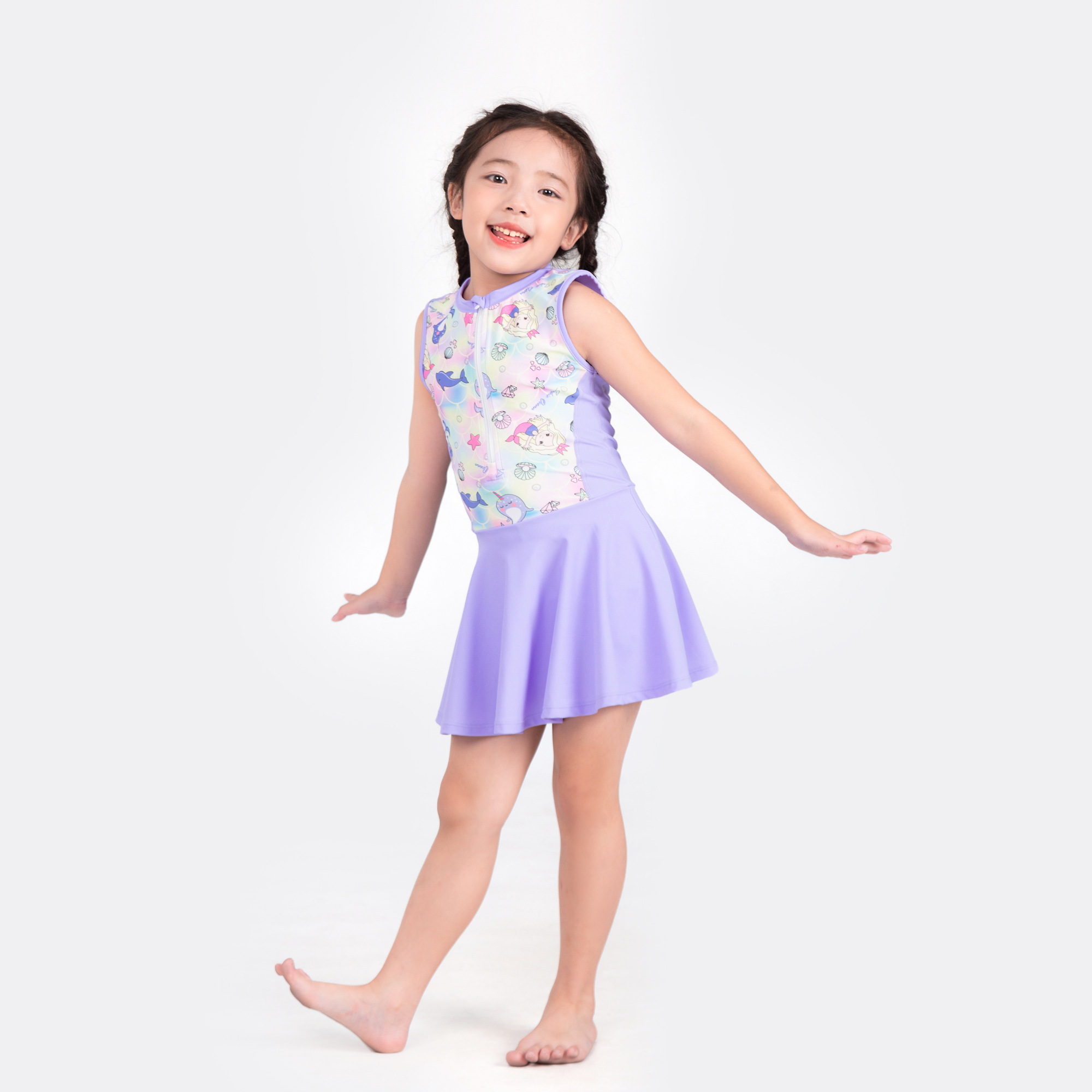 Đồ bơi bé gái liền thân váy Nàng tiên cá SOBIE