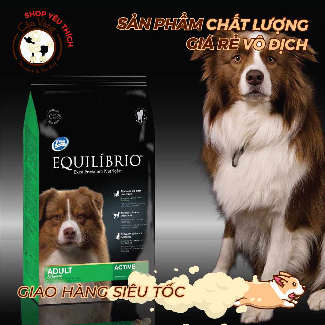 Thức ăn cho chó trưởng thành equilibrio adult dog túi 2kg
