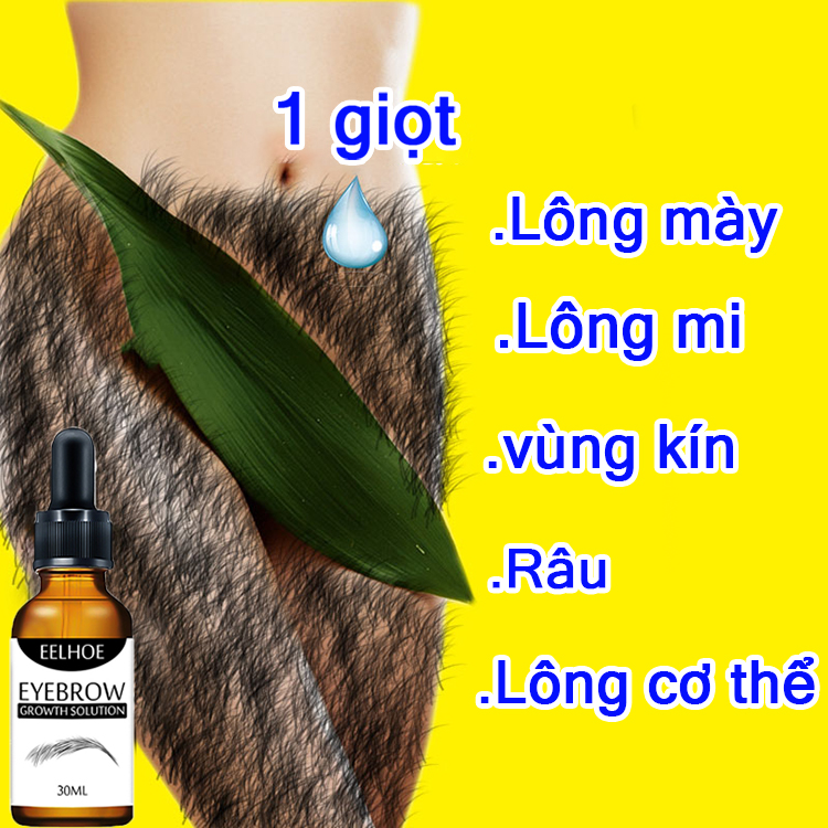 Serum mọc lông vùng kín, Tinh chất mọc mi, dày râu dày lông mày lông mi, tinh chất mọc lông cơ thể cấp tốc lông vùng kín dùng cho nam và nữ, Tinh chất dưỡng dài mi