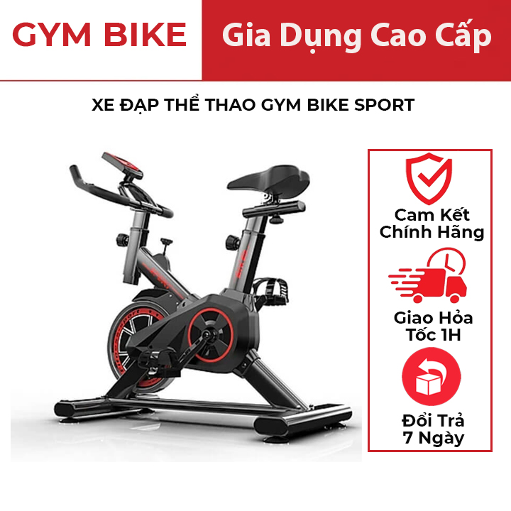 Xe đạp tập thể dục tại chỗ, xe đạp thể thao gym mofit mo 2060 tính năng cản lực, đồng hồ điện tử, đạp xe tại nhà - bảo hành 12 tháng