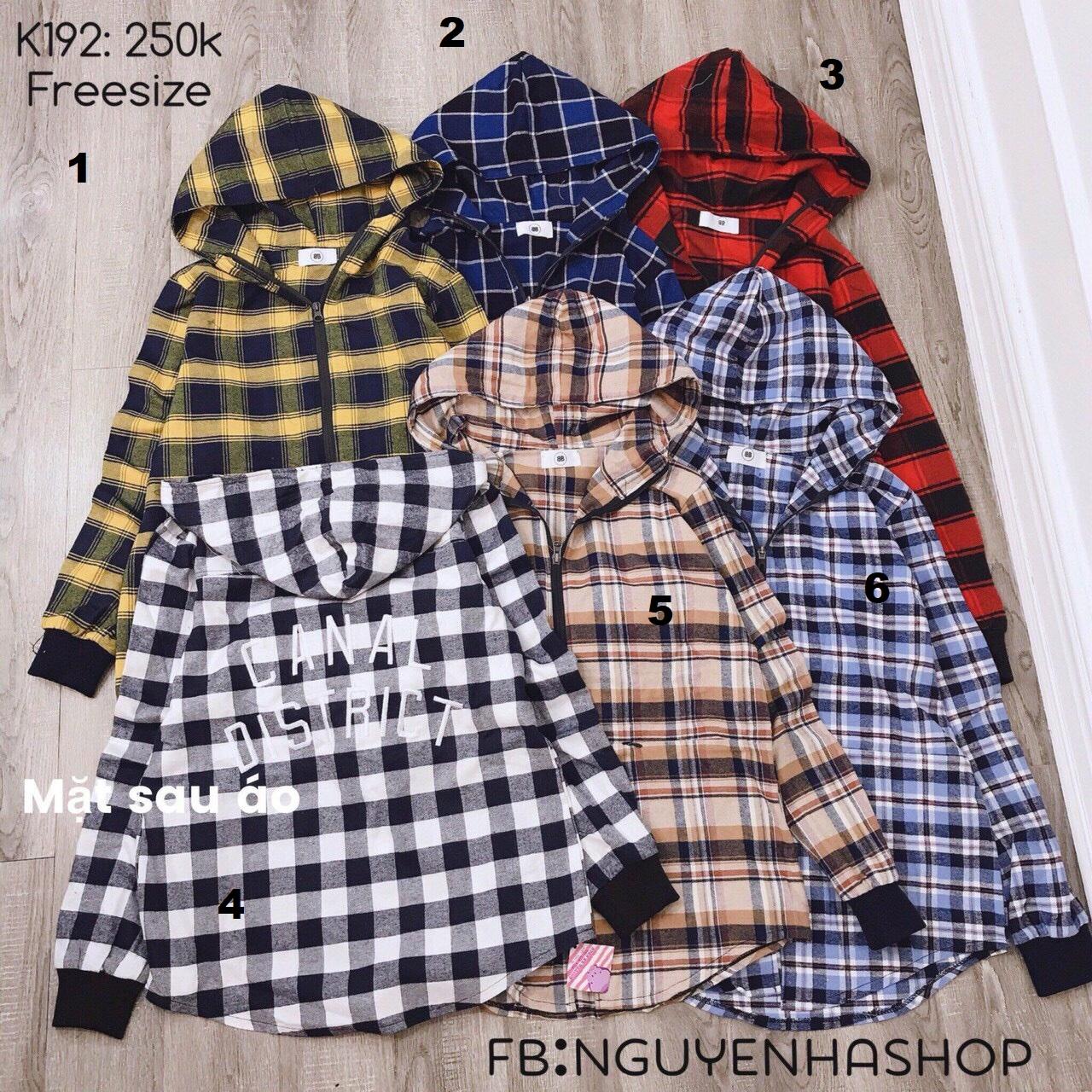 [HCM]Áo khoác chống nắng sọc caro cá tính