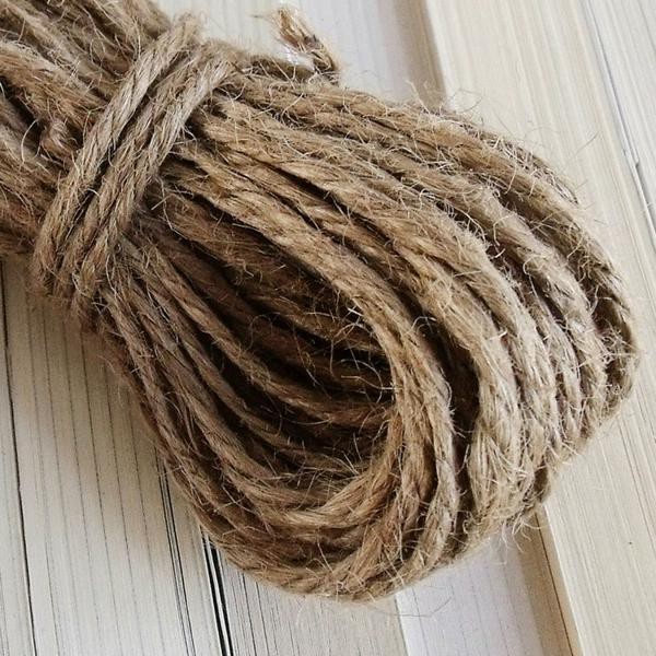 Tép 20 mét dây thừng gai 2mm trang trí handmade, dây treo ảnh