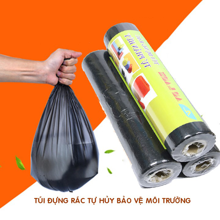 [KHUYẾN MÃI  ] Cuộn túi đựng rác tự phân hủy, bảo vệ môi trường