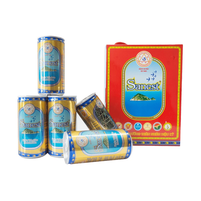 Nước yến sào khánh hòa sanest lon 190ml - hộp 6 lon