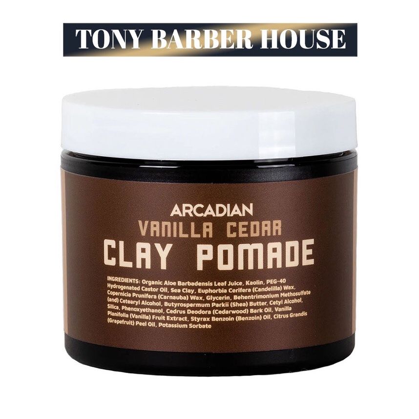 Sáp vuốt tóc Arcadian Vanilla Cedar Clay Pomade 118ml