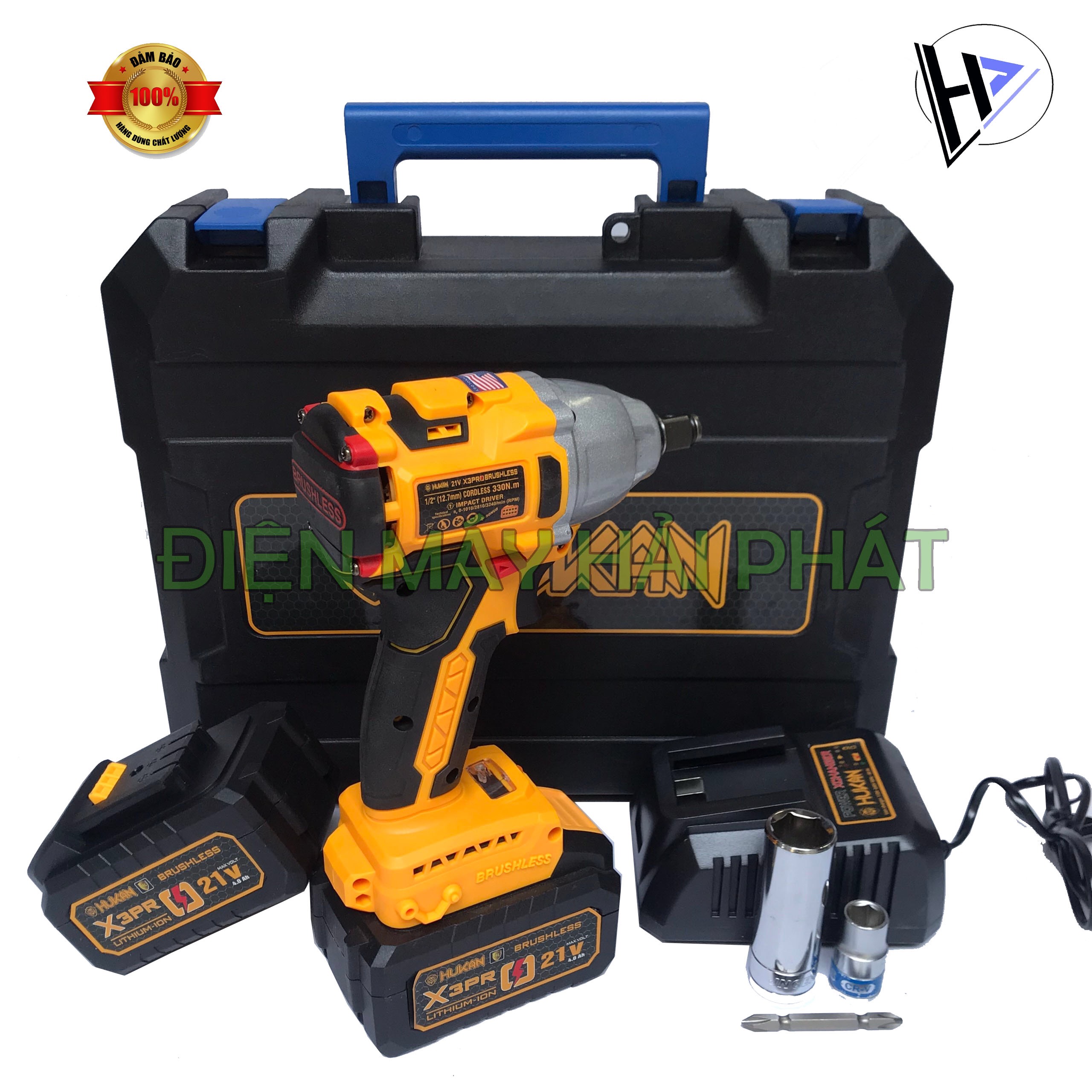 Máy Siết Bulong Hukan X3Pro Thương Hiệu Mỹ-Bảo hành 6 tháng