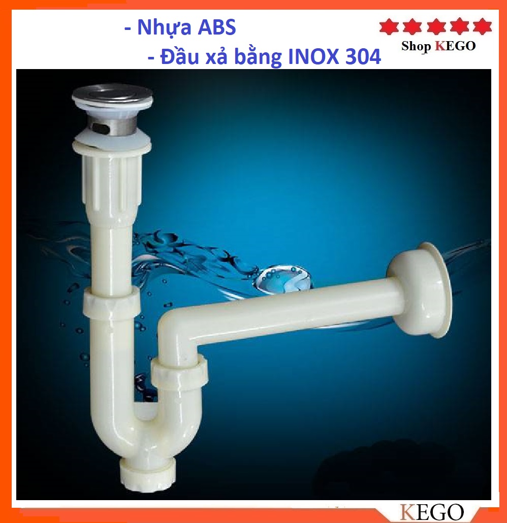 Bộ xả xi phông đầu inox cao cấp cho chậu rửa mặt, bồn rửa bát ( một số sản phẩm giá rẻ hoàn toàn bằng nhựa)
