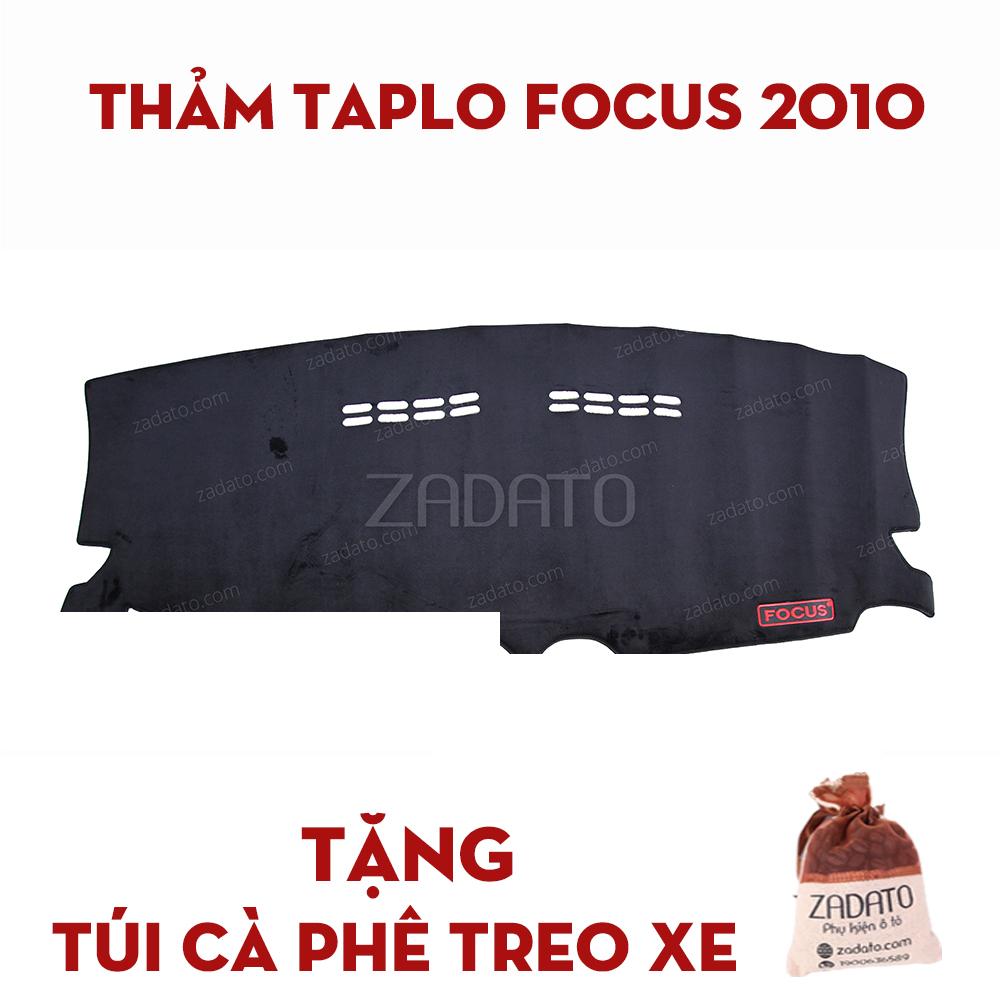 Thảm taplo xe ford focus 2006 - 2019 thảm chống nóng taplo lông cừu - tặng: túi cafe treo xe.
