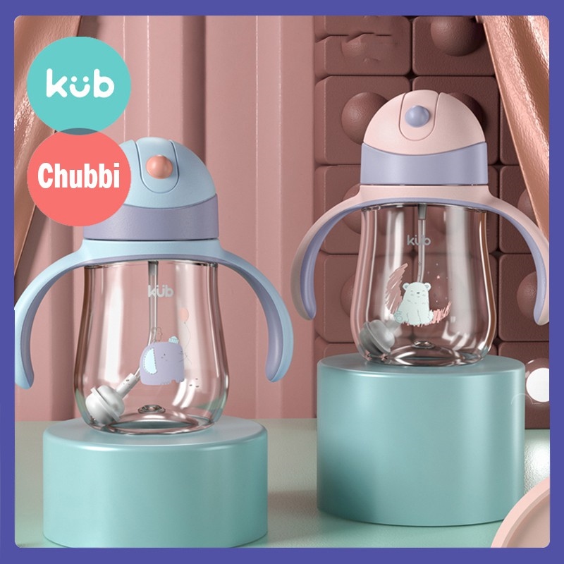 Bình uống nước cho bé nhựa tritan chống sặc uống ở mọi tư thế kub
