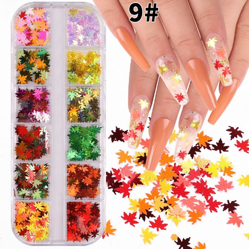 Sét Lá Phong Chăm Sóc Trang Trí Móng Làm Nail shopinail