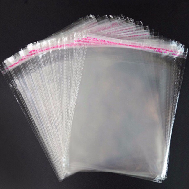 1kg túi bóng kính dán miệng đựng quần áo,  Túi Bóng Kính Dán Miệng OPP Đóng Hàng Chuyên Nghiệp