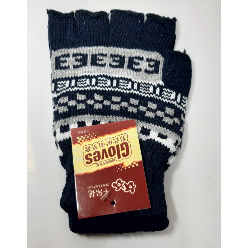 GĂNG TAY LEN NAM NỮ Giữ ẩm Chống nắng Cụt ngón Gloves - 9
