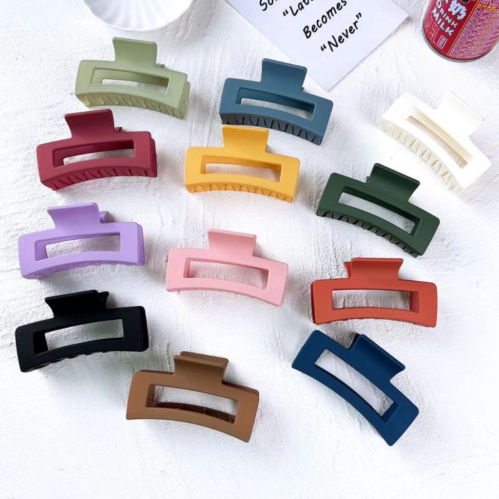 Kẹp càng cua Hàn Quốc nhựa Acrylic nhám phù hợp tạo kiểu tóc dày