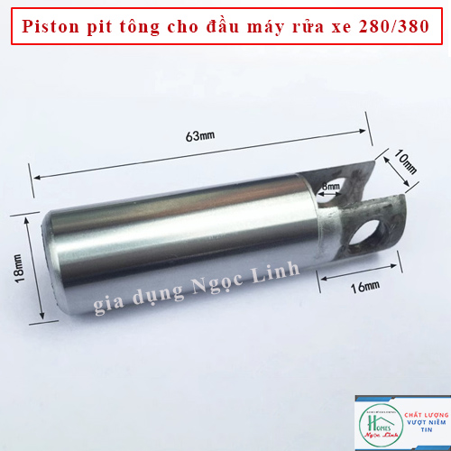 Piston pit tông cho đầu máy rửa xe 280/380- màu đen
