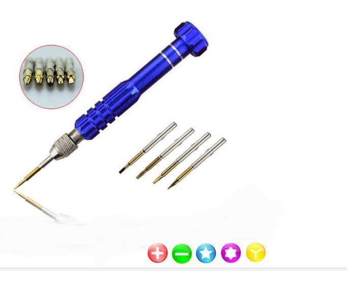 Bộ tua vít 5 đầu đa năng cao cấp, sửa chữa điện thoại Iphone, Ipad, Samsung...